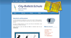 Desktop Screenshot of cityballett.de