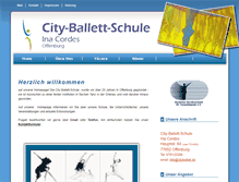 Tablet Screenshot of cityballett.de